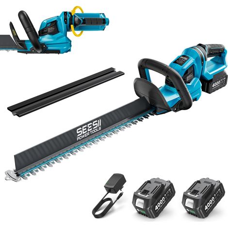 Taille Haie Batterie, Lame Double 56 cm, 2 Batteries 4,0 Ah (1/5)