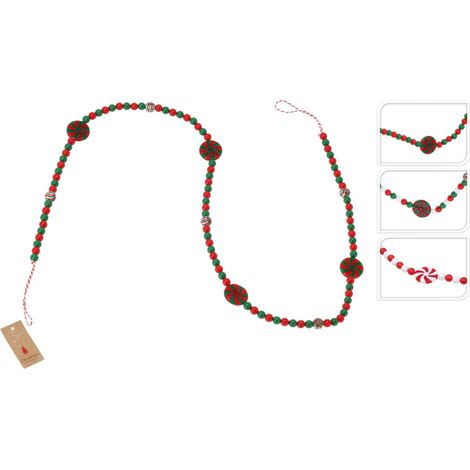 Ghirlanda candy 140 cm modello assortito PERAGA CHRISTMAS