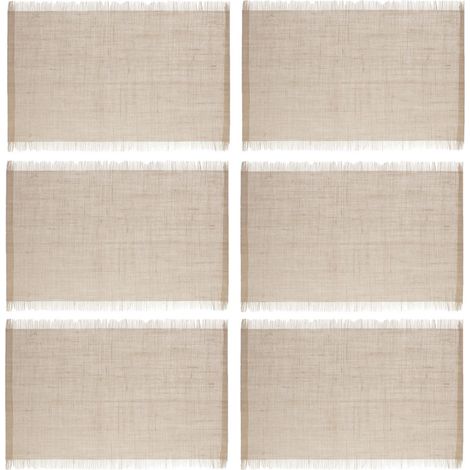 Lot de 6 sets de table à franges (1/5)