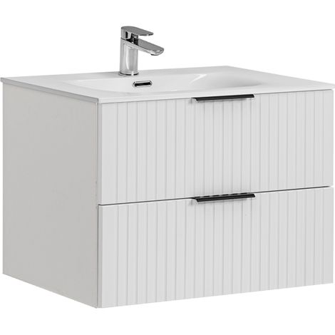 Ensemble meuble vasque à encastrer - 80 cm - Georgia White - Livraison gratuite (1/5)