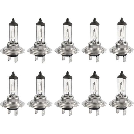 10 Stück 55W H7 Halogenlampen für Auto-Nebelscheinwerfer, Halogenlampen mit warmem Licht, universelle Scheinwerferlampen (1/5)