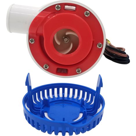 12/24V DC submersible water pump for marine and yacht applications, high flow rate of 1500 GPH, spare parts for motorhomes.