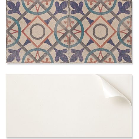 Panel de pared de vinilo estampado para comedor, 100x50 cm, dise帽o geom茅trico con c铆rculos.