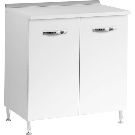 MOBILE BASE PER CUCINE COMPONIBILI L.85 x P.50 x H.85. - 2 ante - col. bianco  - LINEA AZZURRA
