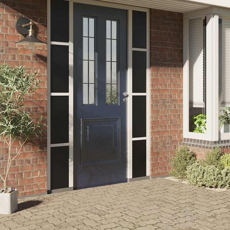Maison Exclusive - Lámina de ventana esmerilada estática PVC negro 60x1000 cm (1/5)