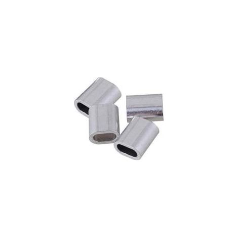 OVALINI IN ALLUMINIO- - filo ø mm.4 - conf.pz.4 in blister - 5 blister