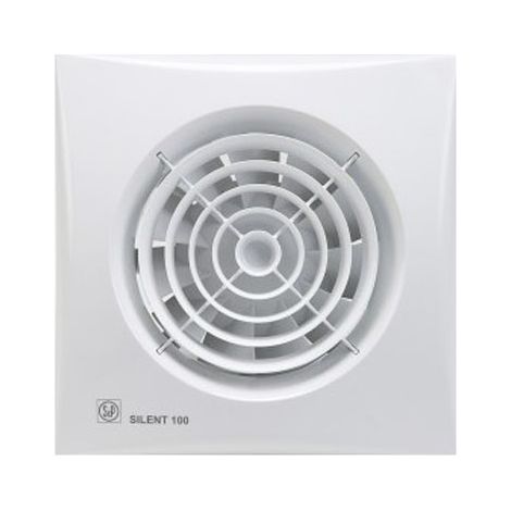 Unelvent – Aérateur permanent ultra silencieux 95 m3/h – Clapet anti-retour – Moteur 230V 8W – Installation mur ou plafond – SKU 402884 (1/8)