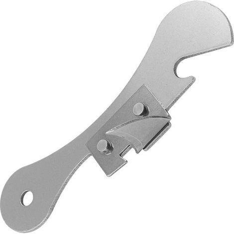 Abrelatas manual, para latas, acero inoxidable, color plata, 9,7 cm x 3 cm (paquete de 4) (1/4)