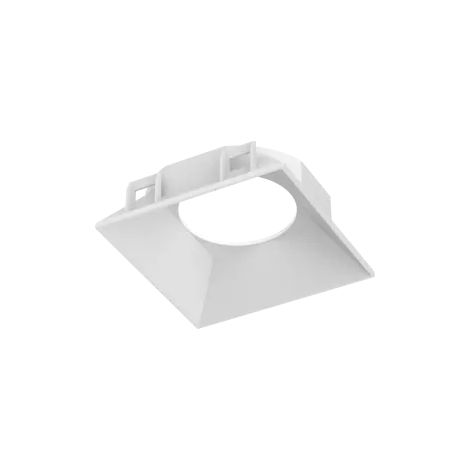 Ideal Lux Faretto Quadrato Zeus 1 luce Bianco Materie Plastiche