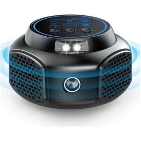 Répulsif à ultrasons à 360° pour rongeurs avec lumière LED, efficace contre les souris, les rats, les mulots et les loirs. Qualité exceptionnelle. (1/5)