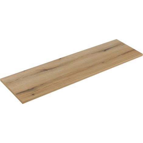 Piano lavabo VANO – Colore rovere – L160 × P40 × H2 cm – Da appoggiare