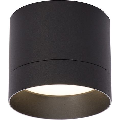 Moderner schwarzer Deckenstrahler 7 cm rund Ø8,2cm 1xGX53 7W KENDAL Light Prestige