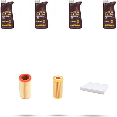 Kit tagliando 3 FILTRI e 4L OLIO compatibile con Renault Clio II 1.0 40kw Dal 2000 (1/4)