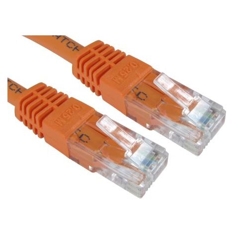 Câble Ethernet catégorie 6 UTP RS PRO, Orange, 7m PVC Avec connecteur ( Prix pour 1 )