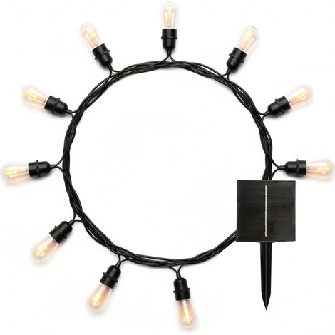 Solar Flammen Lichterkette FLAME 8m