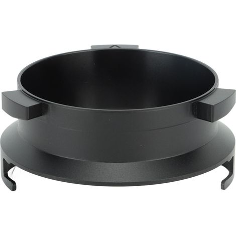 Anneau doseur de café moulu 51 mm en alliage d'aluminium, pour machines Delonghi série 9 (9335, 9155, 9355, 9665), noir. (1/5)