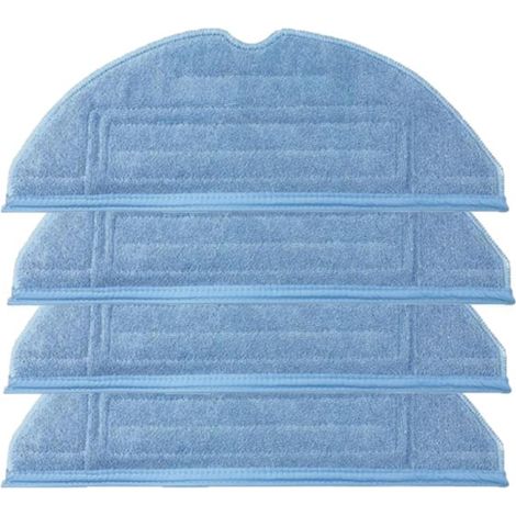 Filiyano-Lot de 4 lingettes de nettoyage pour Xiaomi Roborock S7 S7+ S8 (bleu) (1/5)