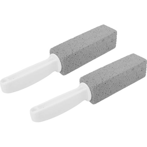 Set mit 2 Bimssteinen zur Reinigung von Toiletten, WC-Becken, Waschbecken und Sanitärkeramik – Reinigungsbürste (1/5)