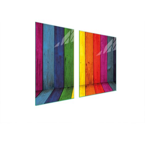 Assiette en verre et planche à découper 100x52 colorée (1/5)
