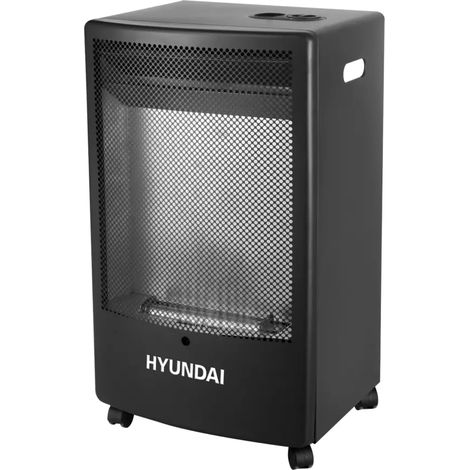 stufa a gas hyundai "fiamma blu" nero, 4,2kw