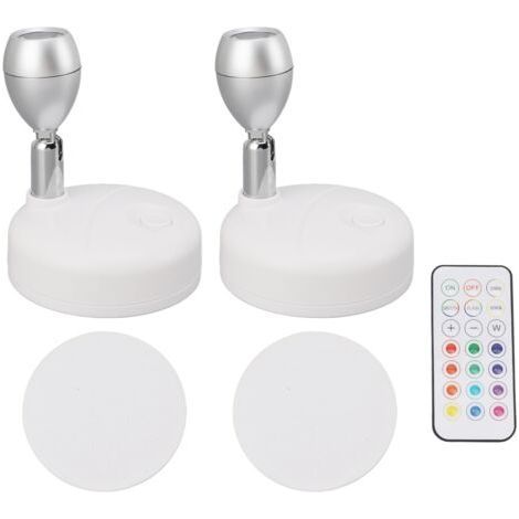 Wireless Indoor Spotlight with Remote Control, 13 Colors, Battery Operated Rotating Accent Lights for Displaying Painting Artwork (1/5)