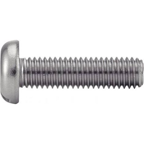 200 Vis à Métaux Tête Cylindrique Large Fendue 4 x 35 mm - DIN 85 - ISO 1580 - NFE25-128 - UNI 6108 - Inox A2 - D-Work