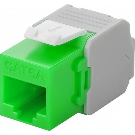 Goobay Frutto Keystone RJ45 Cat6A UTP 500MHz Verde (1/4)