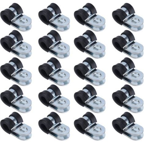 304 Colliers de serrage en acier inoxydable robustes, résistants à la corrosion et réutilisables Colliers de serrage en forme de R pour tuyaux 6mm (1/5)