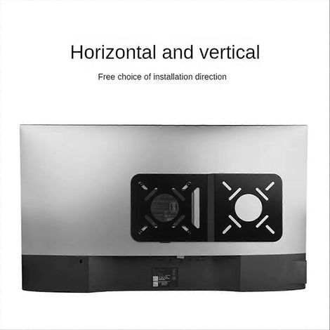 Set mit 2 Ständern für Mini-PCs, Mini-Hosts, PC-Monitor-Aufhängungsständer, Doppelbildschirmständer, Tablets usw. (1/5)