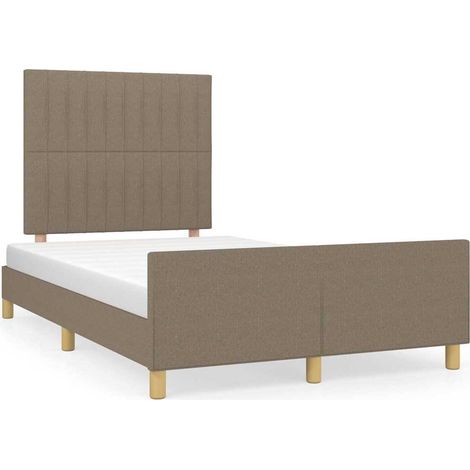 Maison Exclusive - Giroletto senza Materasso Tortora 120x190 cm Tessuto (1/5)