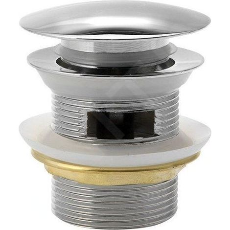 Bonde de bain 6/4", clic-clac, pour baignoires avec trop-plein intégré, chromé (1/5)