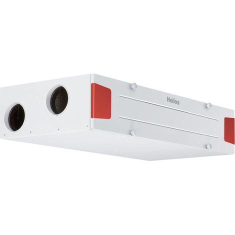 Helios KWL 340 D L Decken-Lüftungsgerät links mit WRG, max. 355m3/h, 160W, 230V, EC-Motoren, Auto-Bypass und Web-Server
