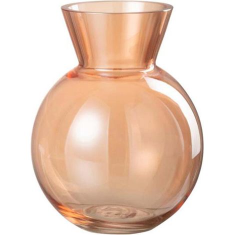 Vase Design en Verre "Lucy" 18cm Orange