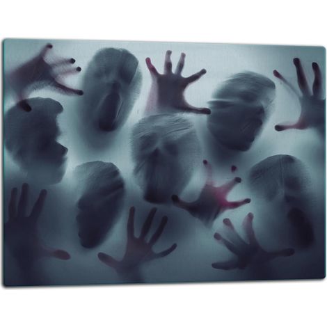 Planche à découper en verre 52x40 abstrait (1/5)