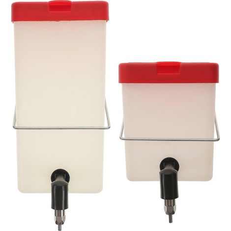 Lot de 2 abreuvoirs automatiques pour lapins, distributeur d'eau pour lapins, support pour abreuvoirs. (1/5)