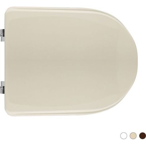 SEDILE WC PER POZZI GINORI VASO ATENA FORMA 7 Champagne  Cerniere A Passanti
