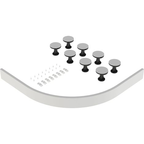 Shower Tray Leg Set - White - For 1000mm-1200mm Quadrant & Offset Resin Trays