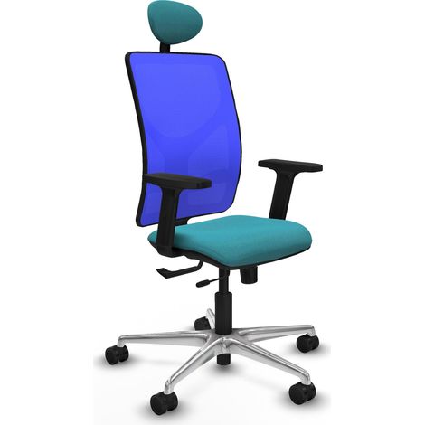 Chaise de bureau piqueras y crespo Motilla turquoise soutien lombaire (1/2)