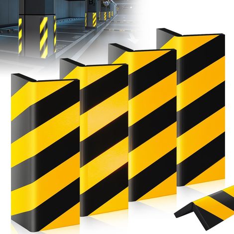 Lot de 4 protections de bords de garage, de mur, de porte, autocollantes, pour parkings, garages, bords muraux, coins (1/5)
