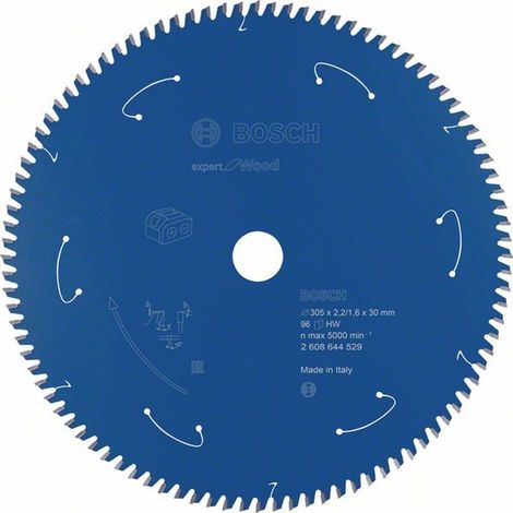 Bosch Kreissägeblatt Expert for Wood für Akku-Gehrungssägen 305 x 2,2 x 30 mm 96 - 2608644529