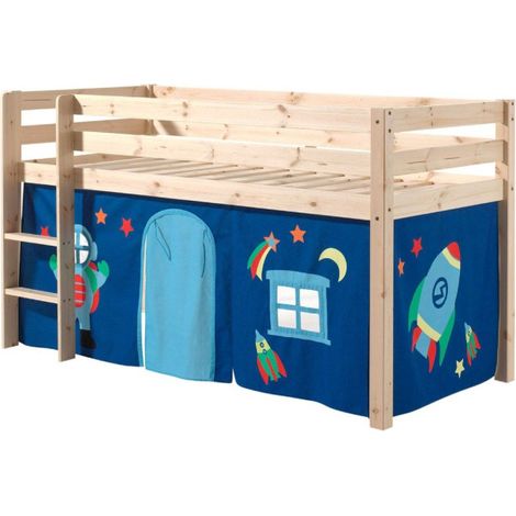 Lit Enfant "Pino Astronaute II" 90x200cm Naturel (1/3)