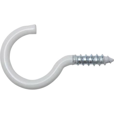 SWG 23965580 Crochet à visser 4 x 50 / 20 50 mm Avec revêtement acier blanc 4 pc(s)