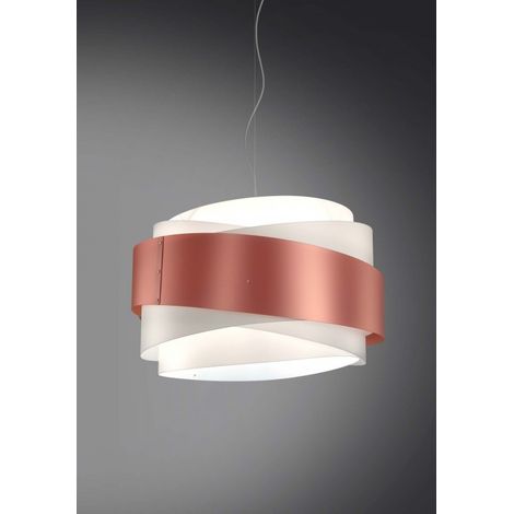 BEA Pendelleuchte ein Licht Kupfer Durchmesser 60x h38 cm