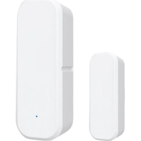 Smart magnetic door sensor, white, 2.327 cm, 1 unit, magnetic alarm sensor for interior doors. (1/5)