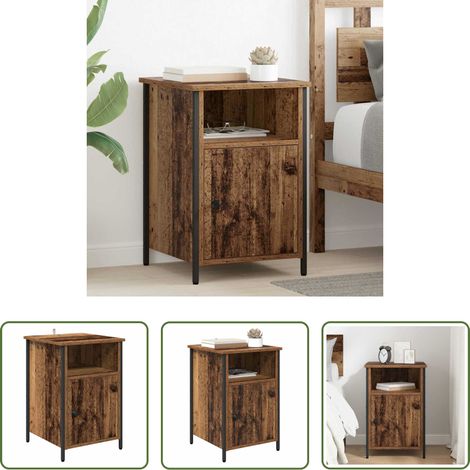 Holzwerkstoff - Nachttisch Altholz 40 x 42 x 60 cm Holzwerkstoff (1/5)