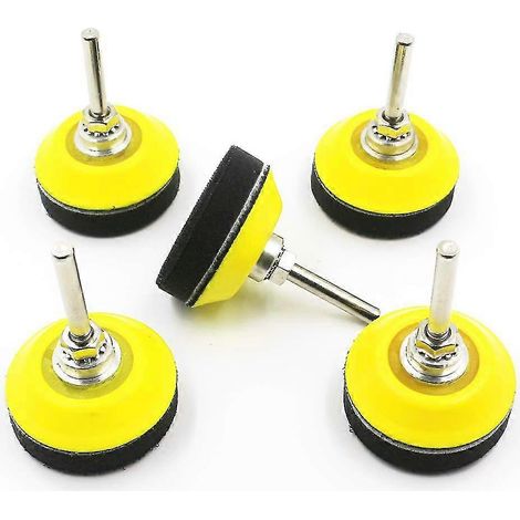 5 pièces plateau de ponçage auto-agrippant, coussinet en mousse souple, 50 x 55 mm, pour ponceuses rotatives pneumatiques ou électriques (1/5)