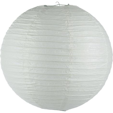 Atmosphera – Lanterne boule papier 45cm – Décoration intérieure – Compatible ampoule 25W – Installation rapide et facile – Style chinois