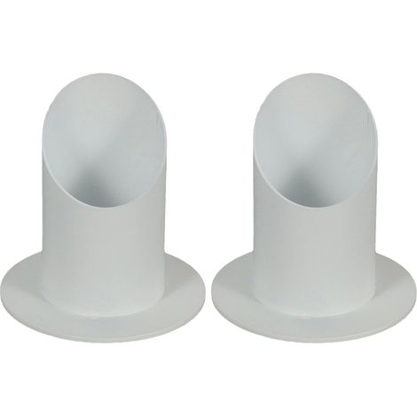 Set aus 2 Metallkerzenhaltern für Kommunion, Taufe, dekorative Kerzenhalter im Renaissancestil, Kerzenhalter