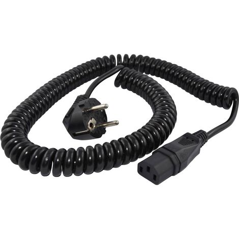 Cavo IEC HAWA R6504 Nero 3.8 m Cavo a spirale