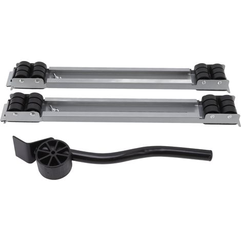 Ortviai Roulettes Rétractables Hautes Performances pour Appareils Ménagers – Charge Max. 300 kg, 24 Roues Double Rangée, Argent (1/4)